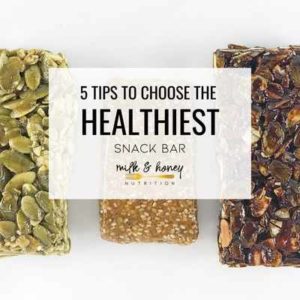 healthiest snack bar square graphic