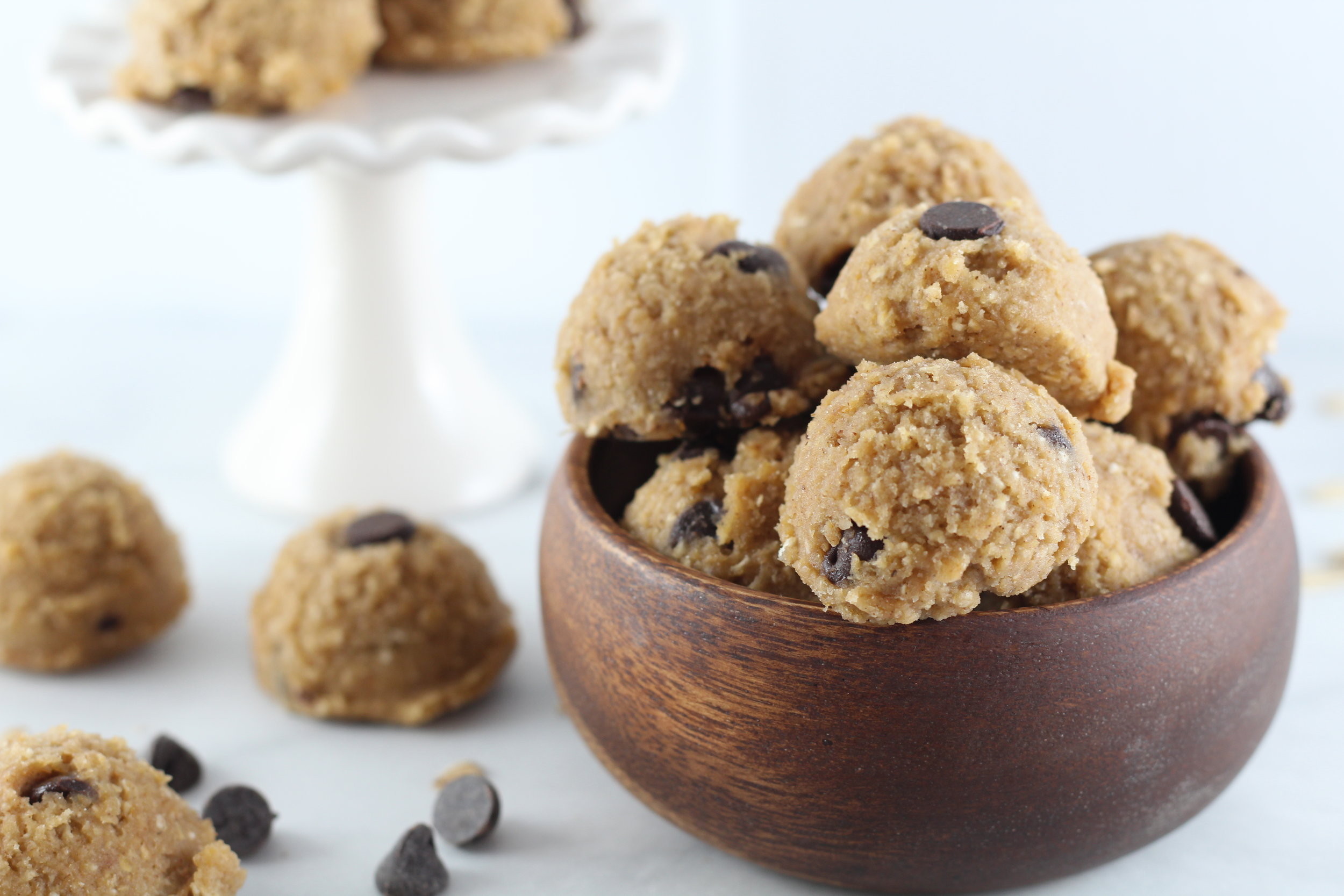   4. Low Sugar Chocolate Chip Cookie Dough Bites  (10 most popular recipes of 2018) 
