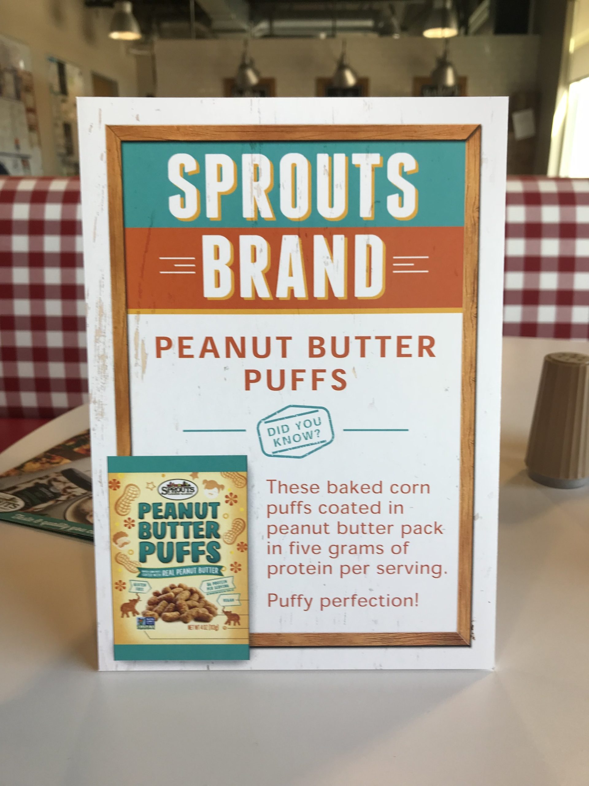  These new Sprouts brand PB puffs were amazing and packed 5g of protein per serving! 