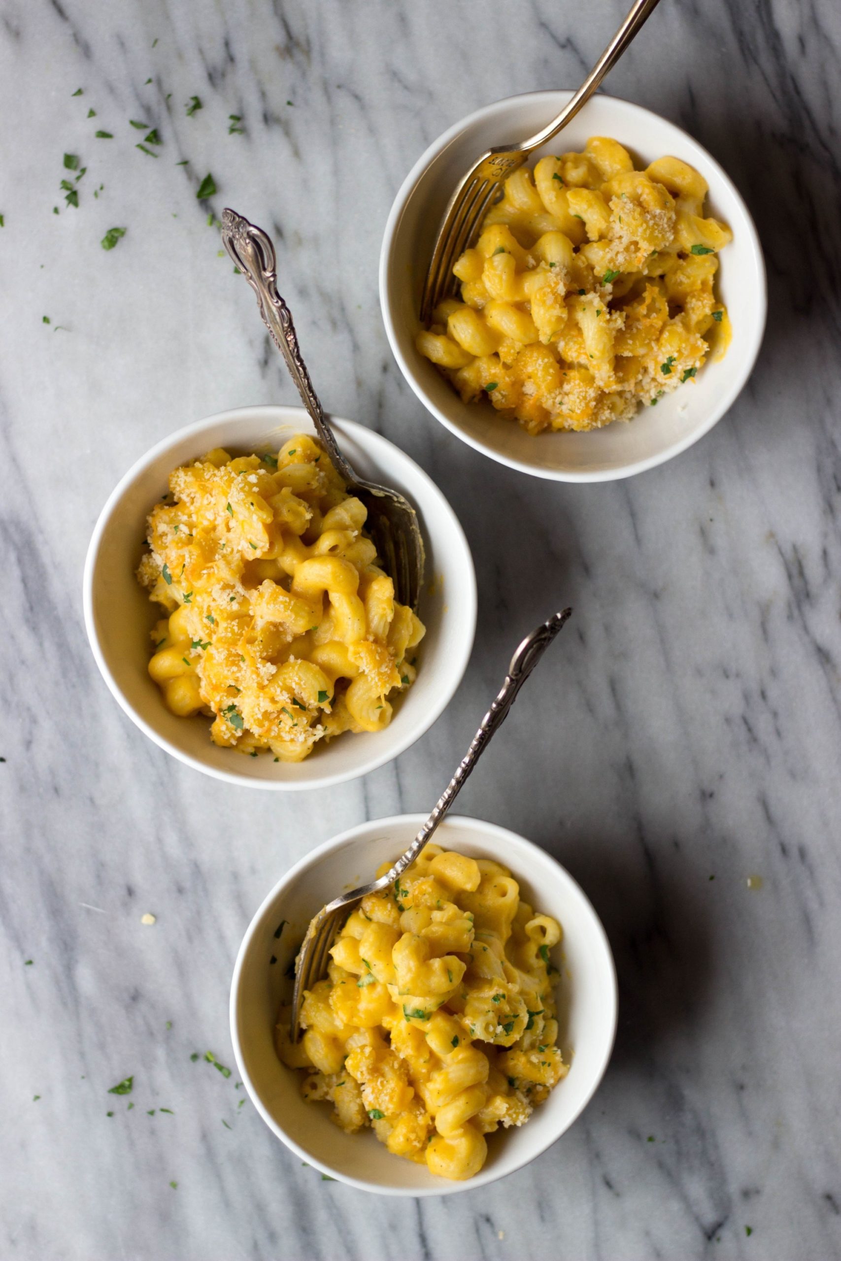   Pictured: Butternut Squash Mac & Cheese by The Gourmet RD (48 Quick and Easy Meatless Meals for Busy People)  