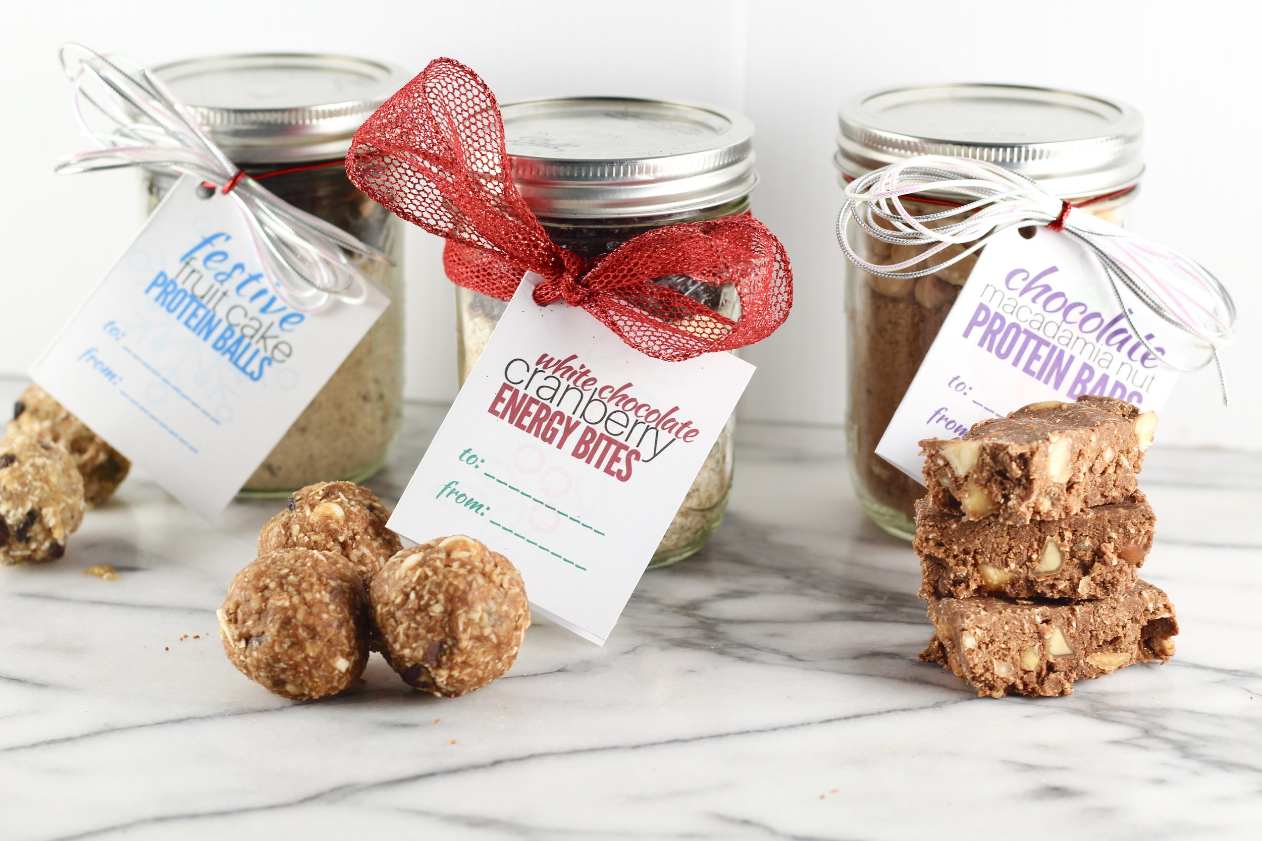 DIY Holiday gifts in a jar: Protein balls and energy bites