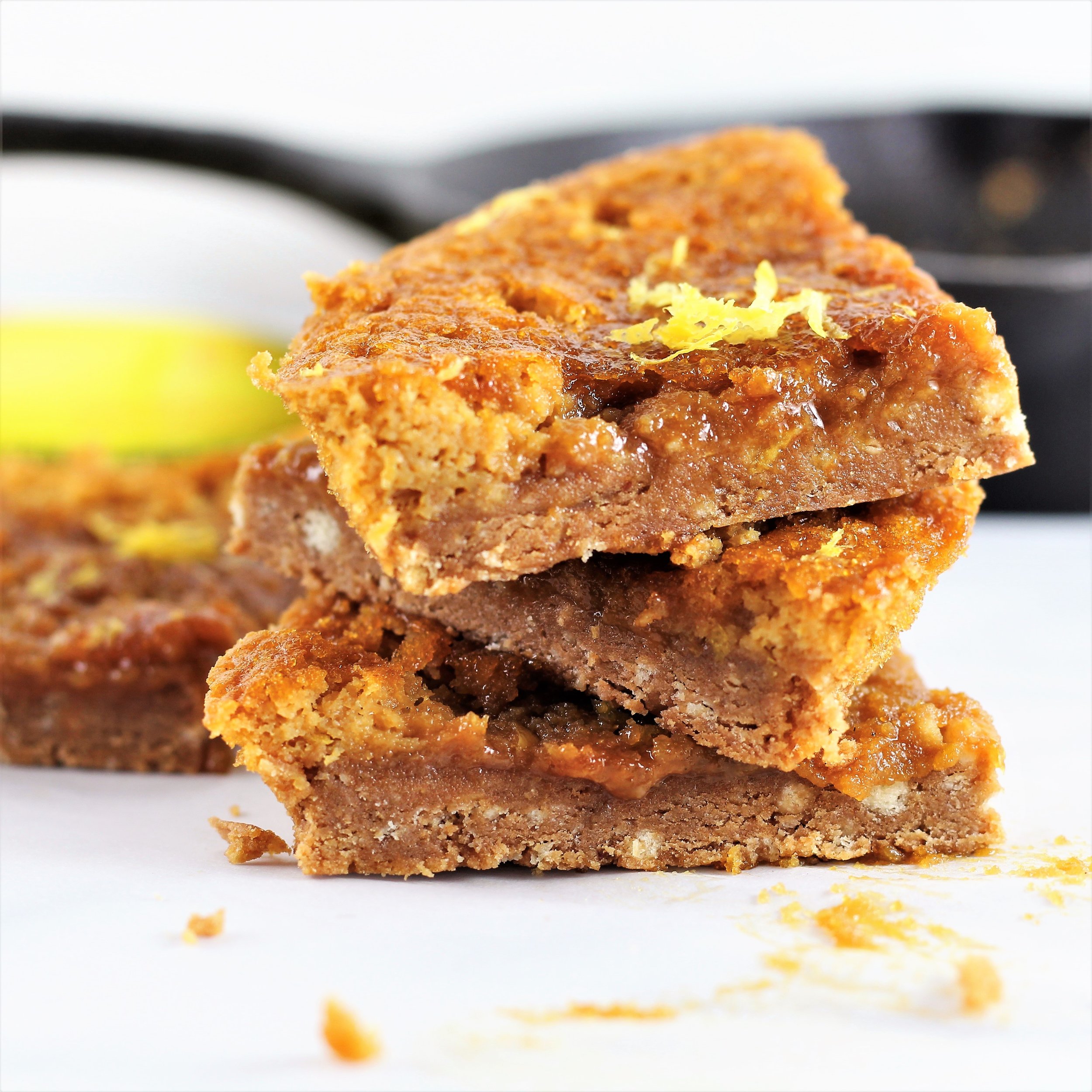 Dessert for Two: Gluten Free Lemon Bar Skillet | Milk & Honey Nutrition