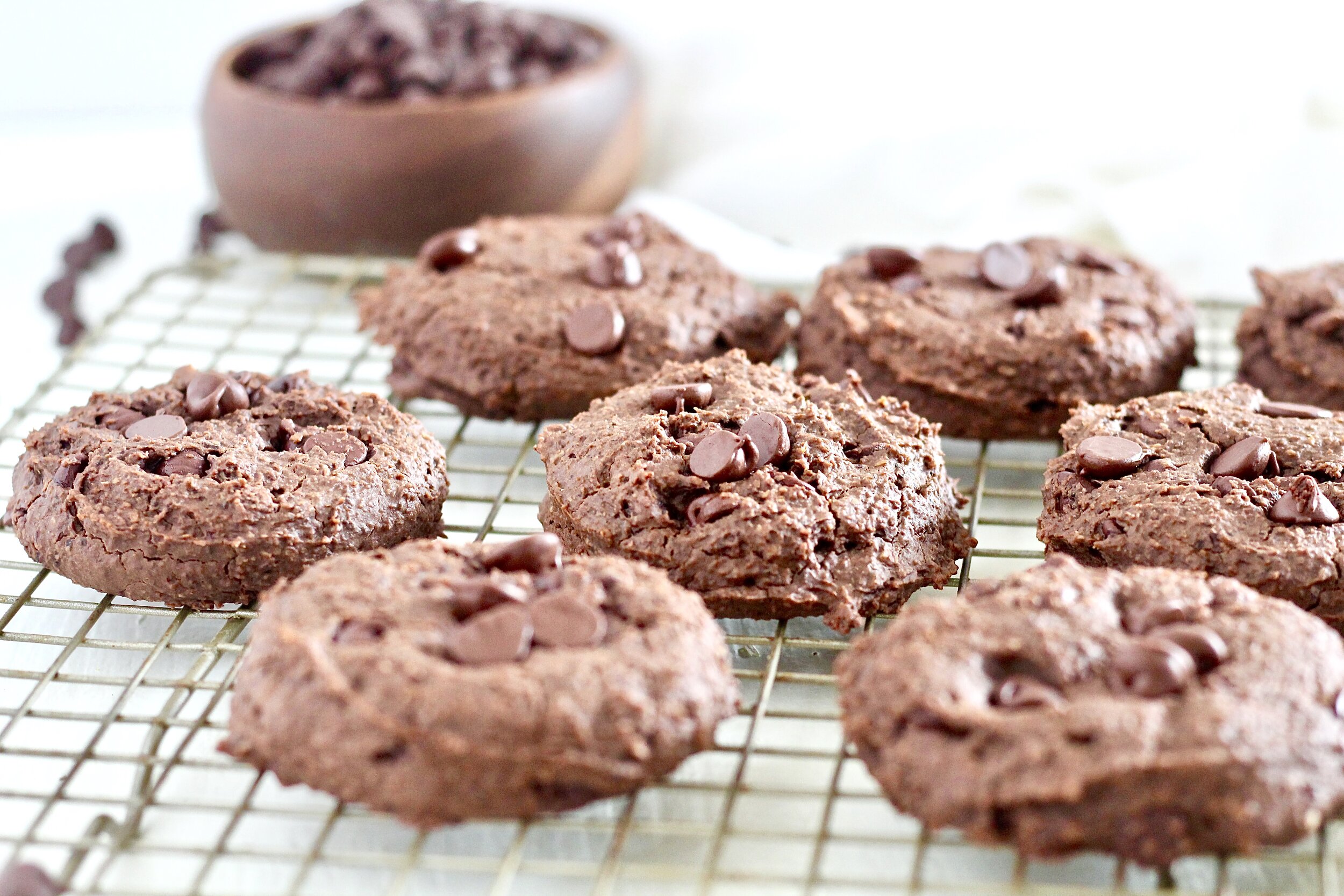  Double Chocolate Fudge Breakfast Cookies 