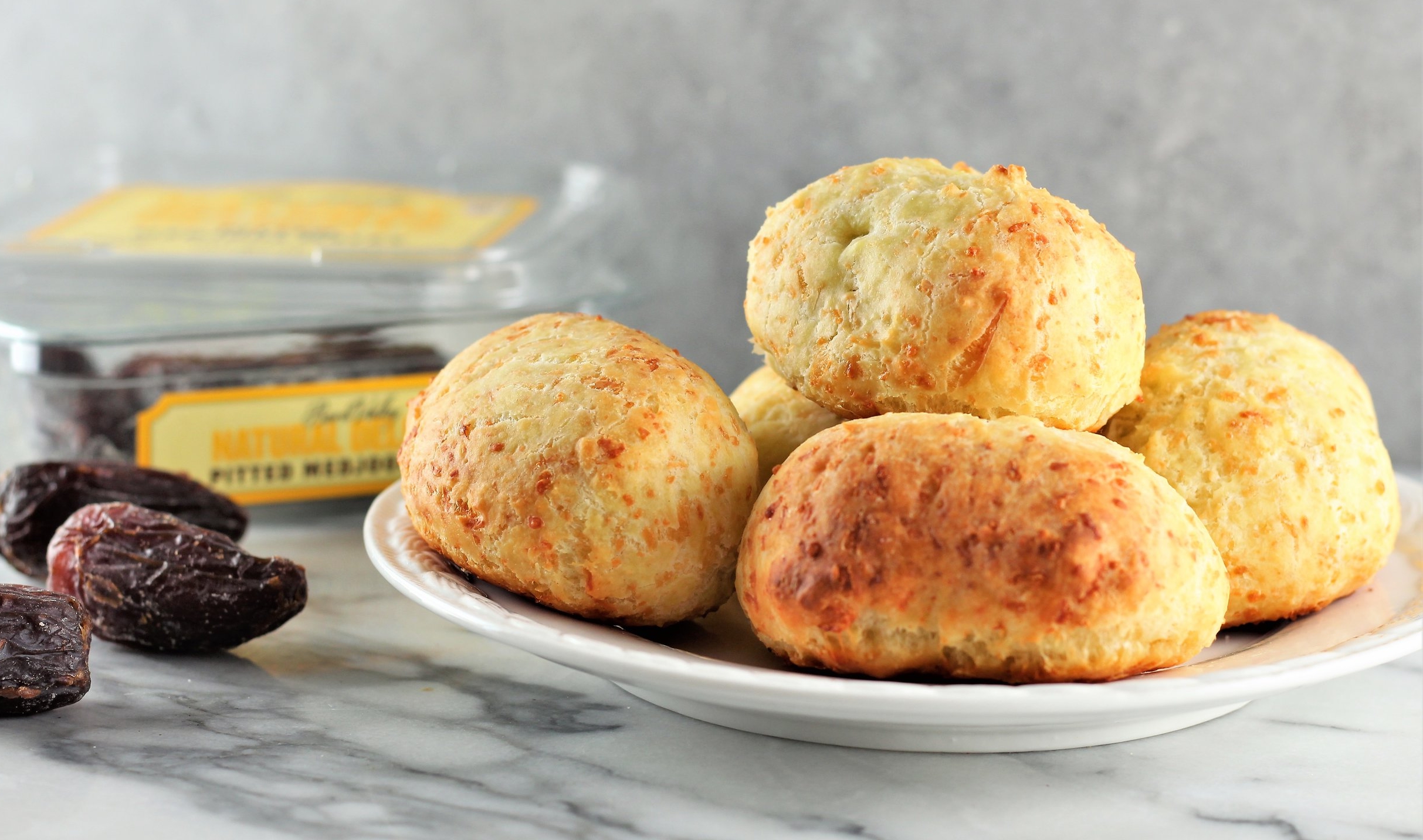 Gluten Free Texas Kolaches | Milk & Honey Nutrition Gluten Free Texas Kolaches on a plate with dates