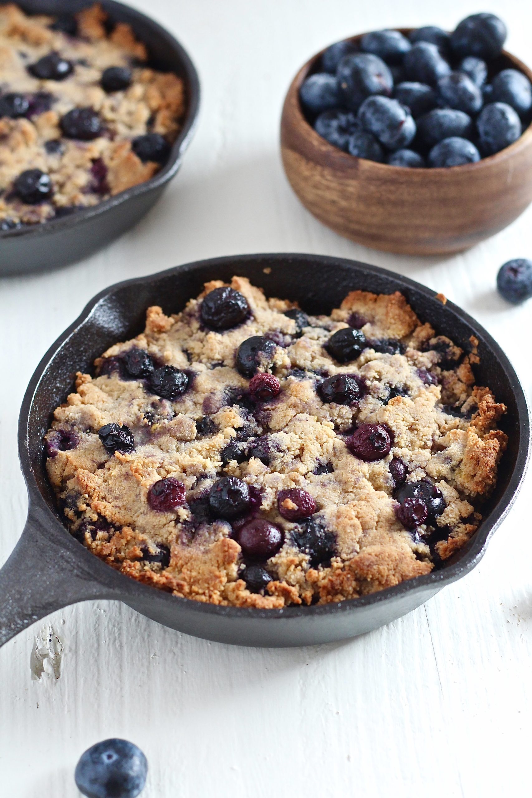 Grain Free Blueberry Lemon Breakfast Cookie Skillet