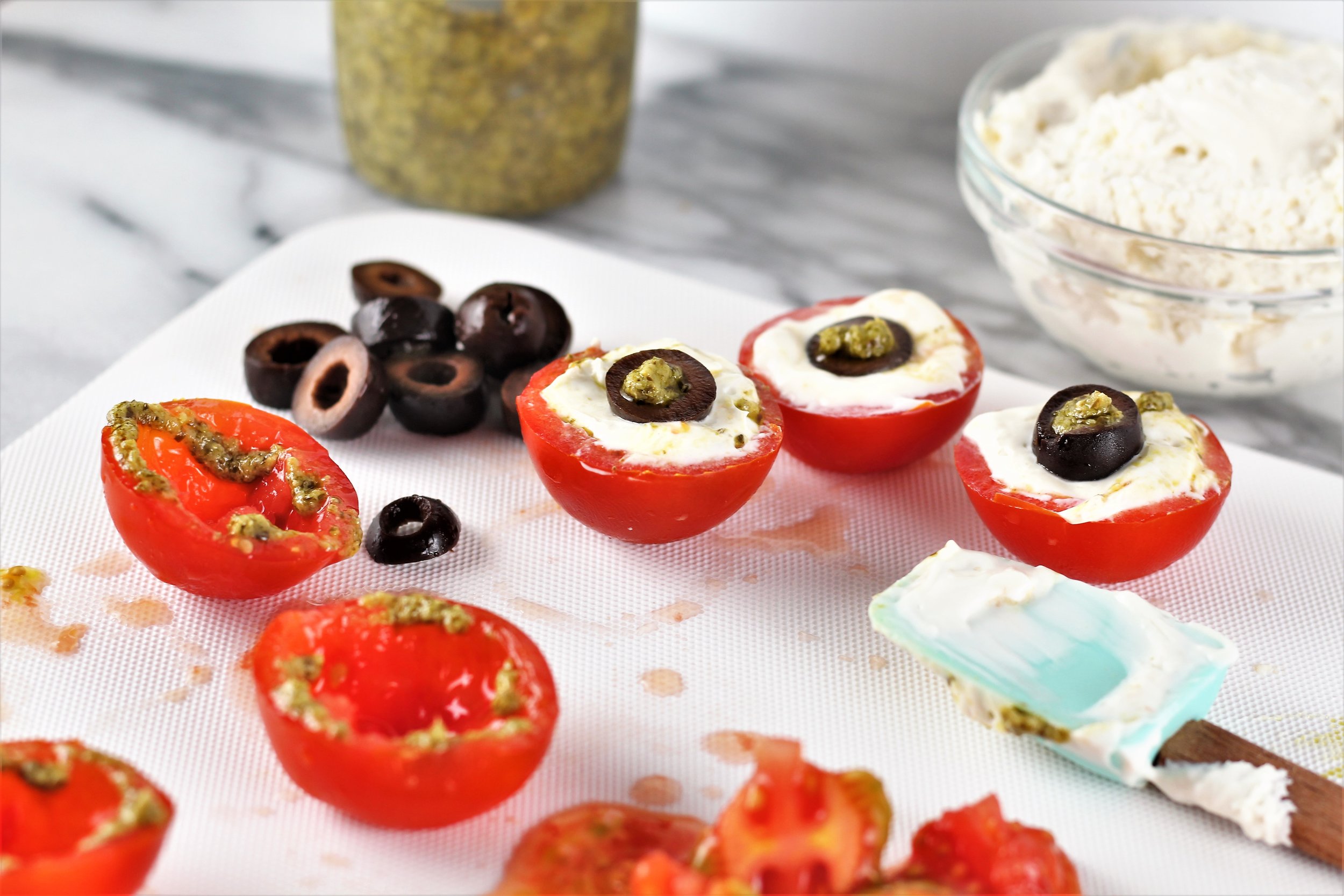 Halloween Caprese Eyeballs | Milk &amp; Honey Nutrition