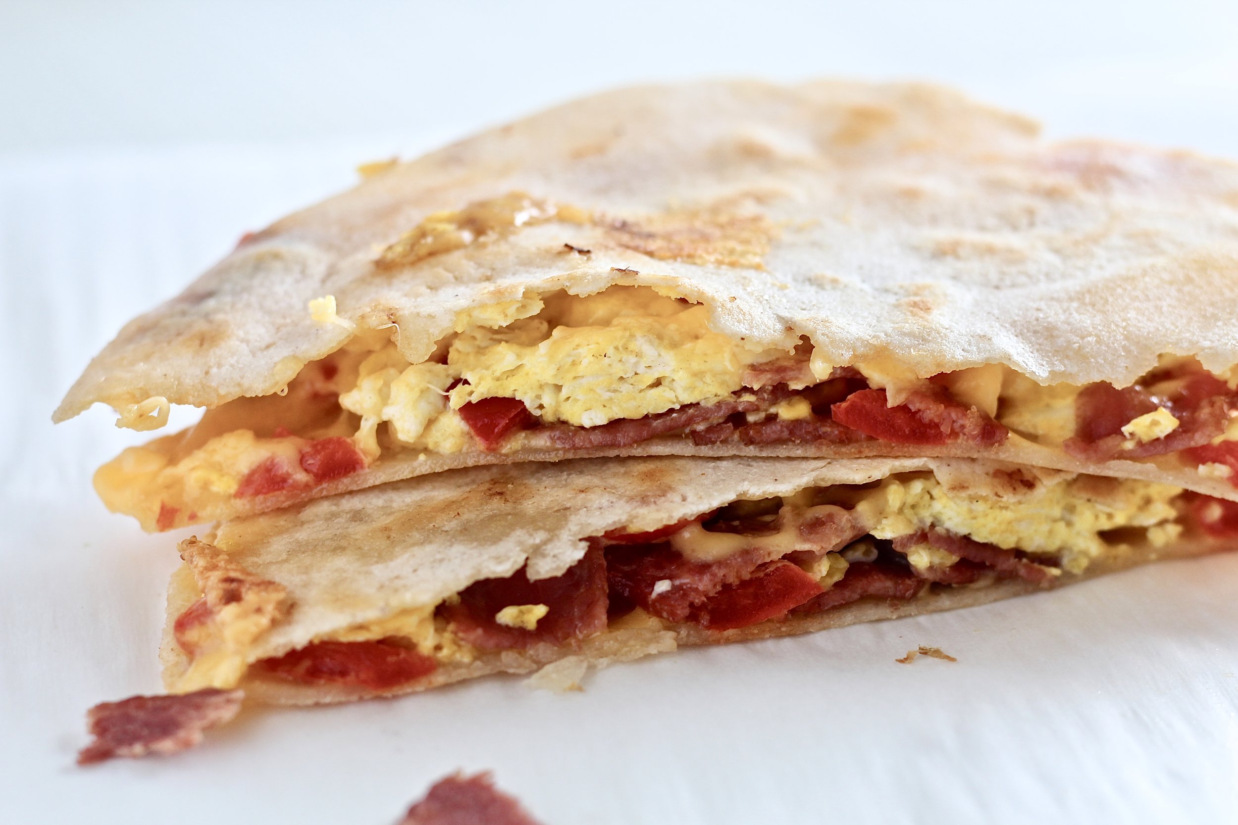 Low Carb Breakfast for Dinner Quesadilla