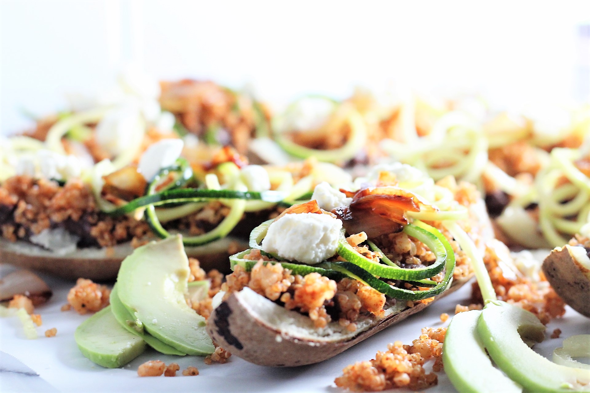  Mexican Veggie Stuffed Potato Skins 