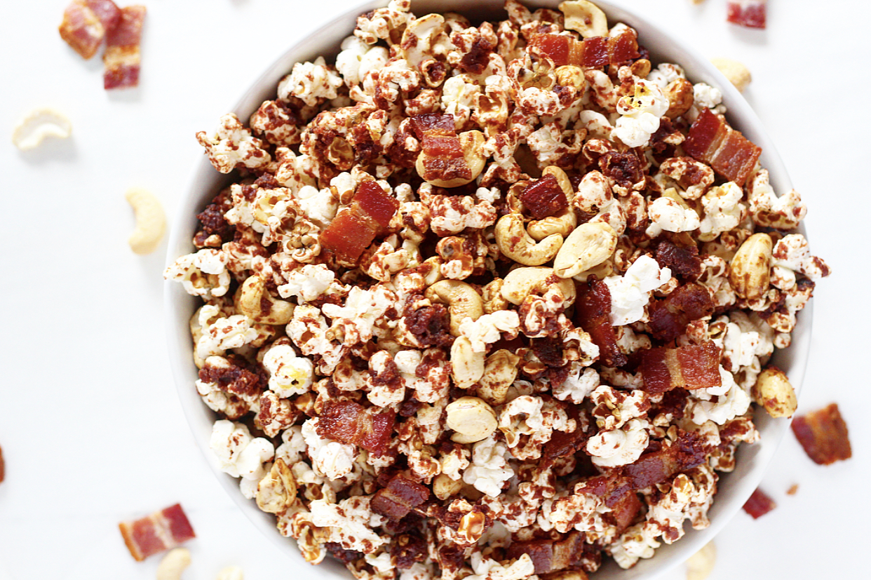  Nutty Cherry and Bacon Popcorn 