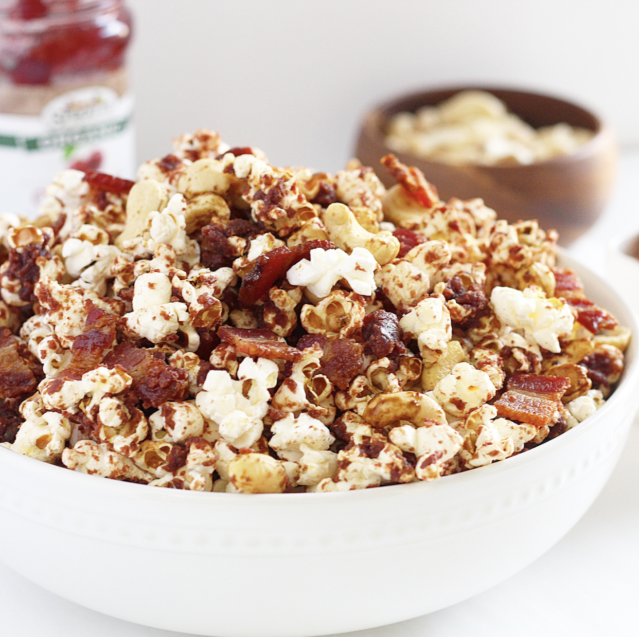  Nutty Cherry and Bacon Popcorn 