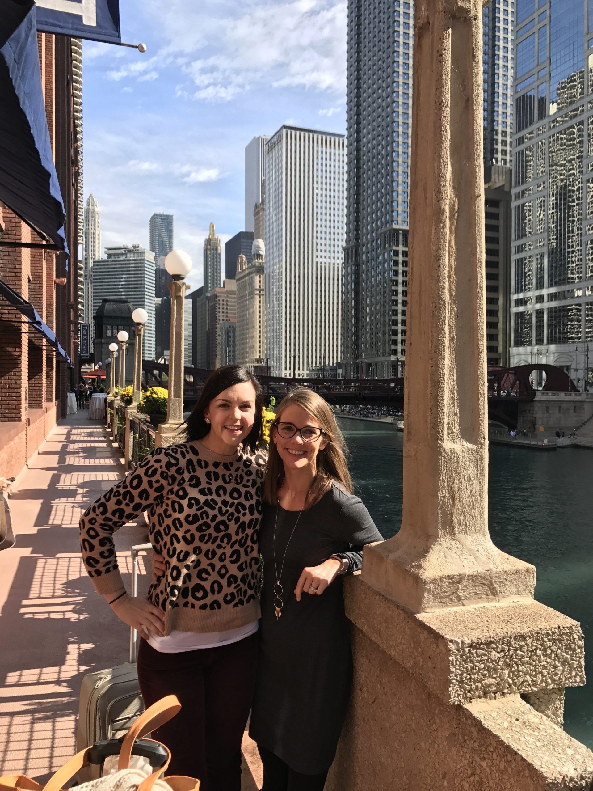 mary ellen phipps with colleague at fnce in chicago