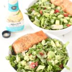 Smoked Black Pepper and Salmon Caesar Salad with Maries Dressing