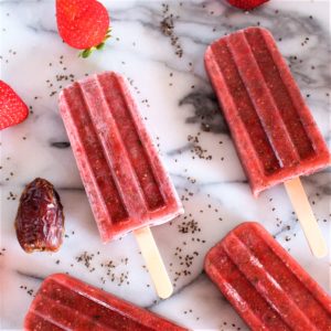 Strawberry Chia Popsicles