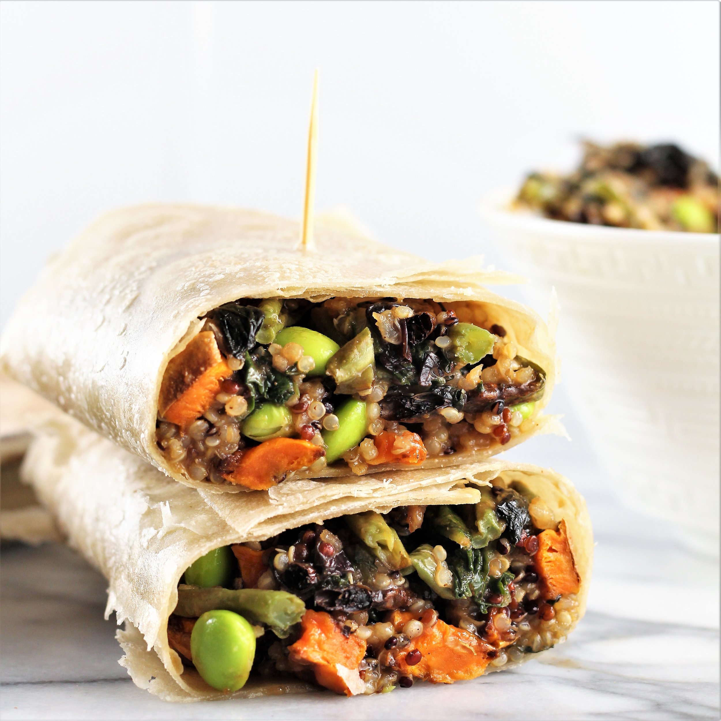 The BEST Veggie Wrap (High-Protein, Vegetarian)