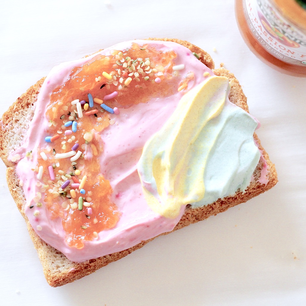  Watercolor Toast with no artificial dyes 