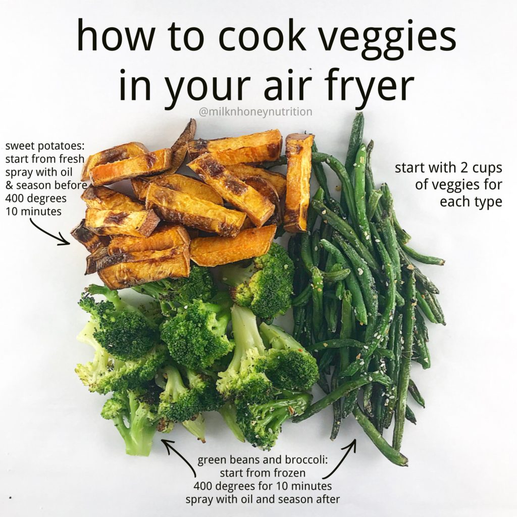 Vegetables are great in an air fryer