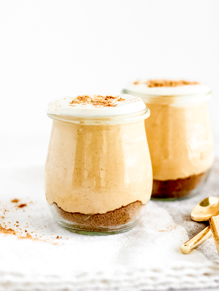  Healthier No-Bake Pumpkin Cheesecake from Kaleigh McMordie at Lively Table 