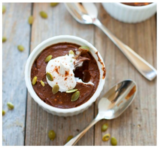  Chocolate Pumpkin Avocado Pudding from Kara Lydon at The Foodie Dietitian Blog 