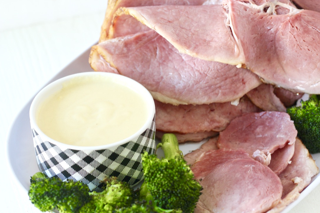 dijon sauce with easter ham