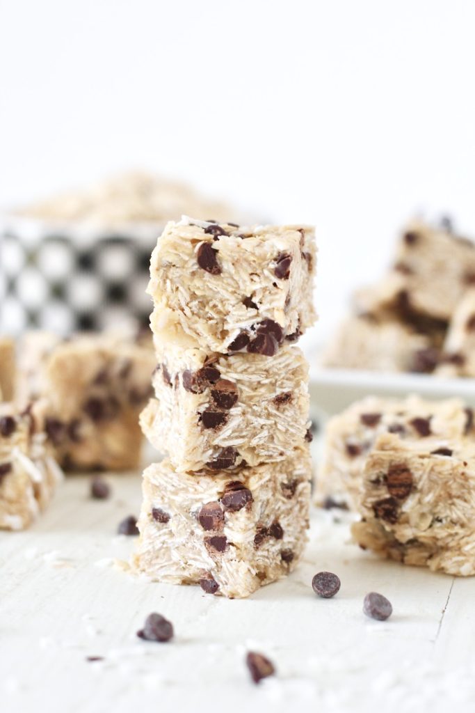 Copycat Oatmeal Cookie Heavenly Hunks Recipe 8 | Milk & Honey Nutrition no bake oatmeal chocolate chip cookies
