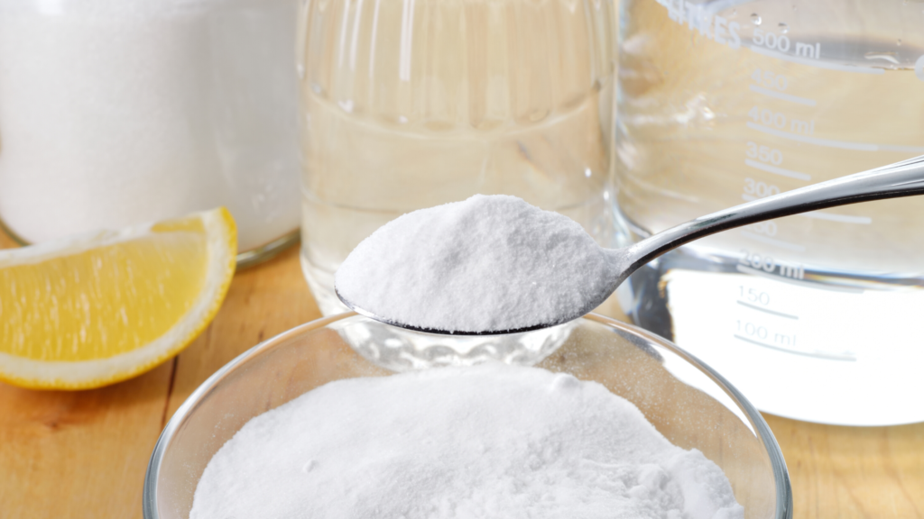 baking soda vinegar lemons cleaning