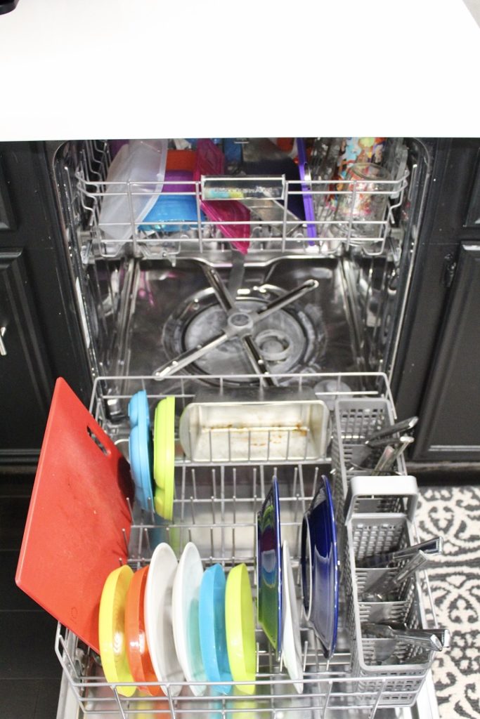 open dishwasher