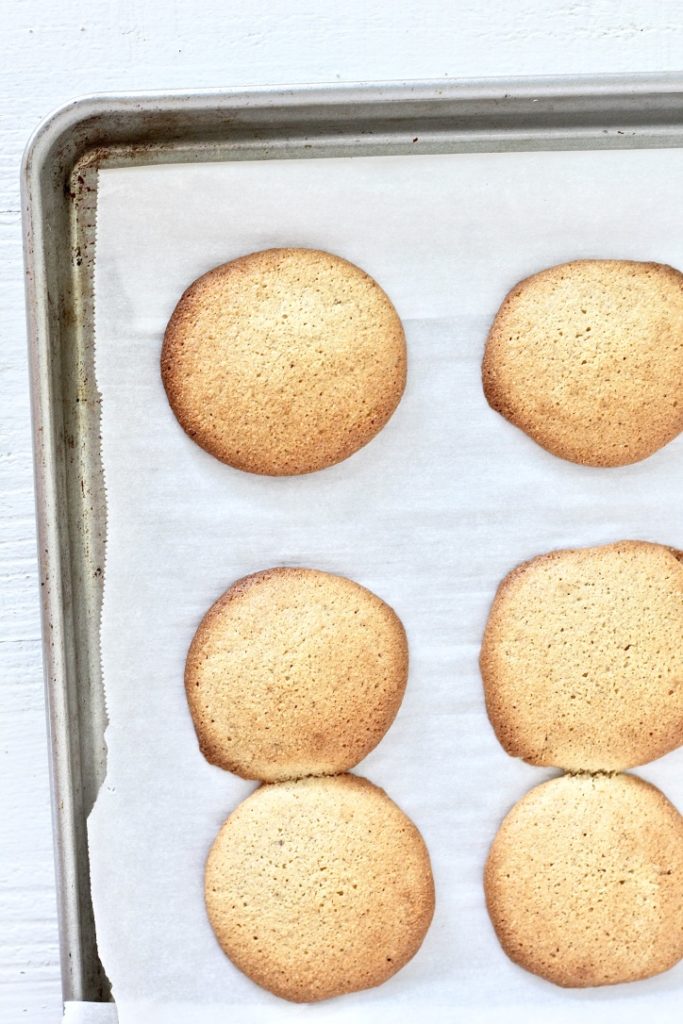low carb sugar cookies on sheet pan