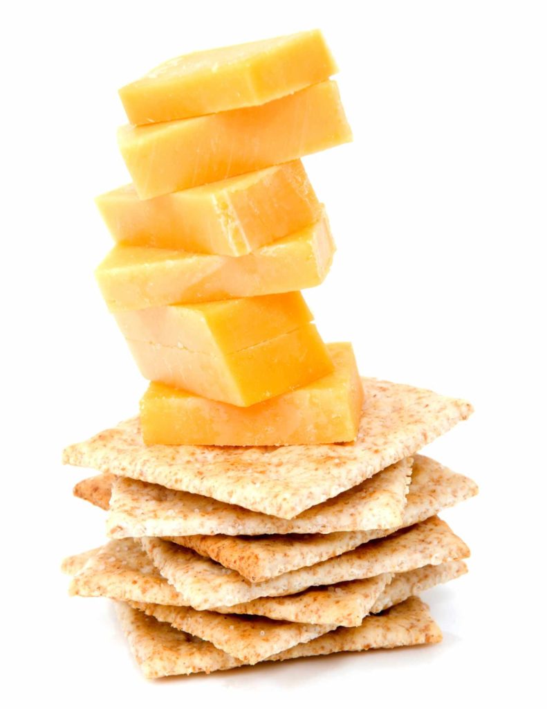 cheese and crackers snack