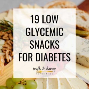 19 low glycemic snacks for diabetes