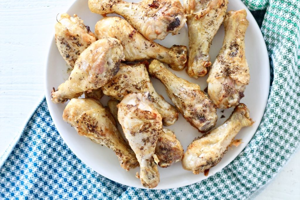 drumsticks on a plate