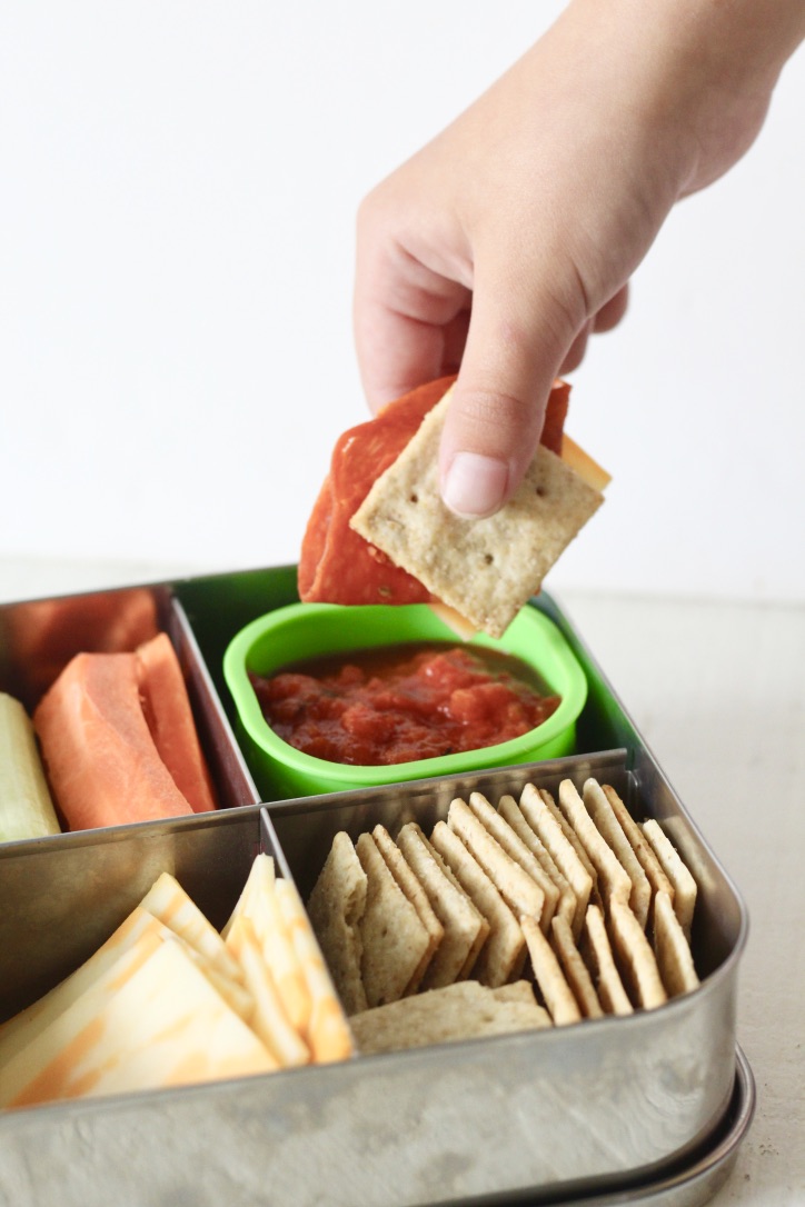 DIY Pizza Lunchable (high protein) - Nourished by Nic