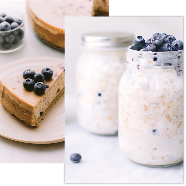 Cheesecake and overnight oats