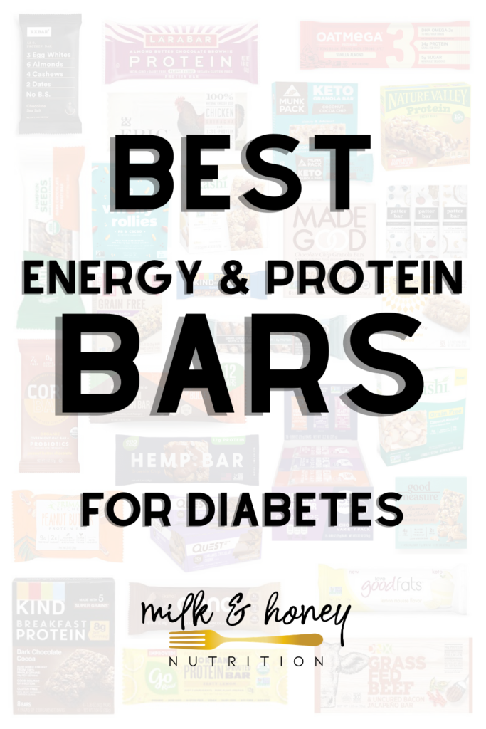 best energy and protein bars for diabetes cover | Milk & Honey Nutrition best protein bars for diabetes
