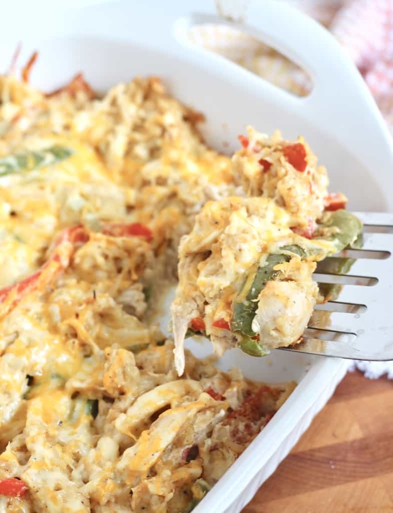 Healthy Baked Chicken Fajita Casserole Milk Honey Nutrition