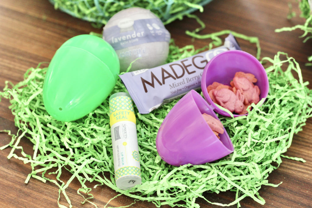 easter eggs with chapstick and made good granola bar