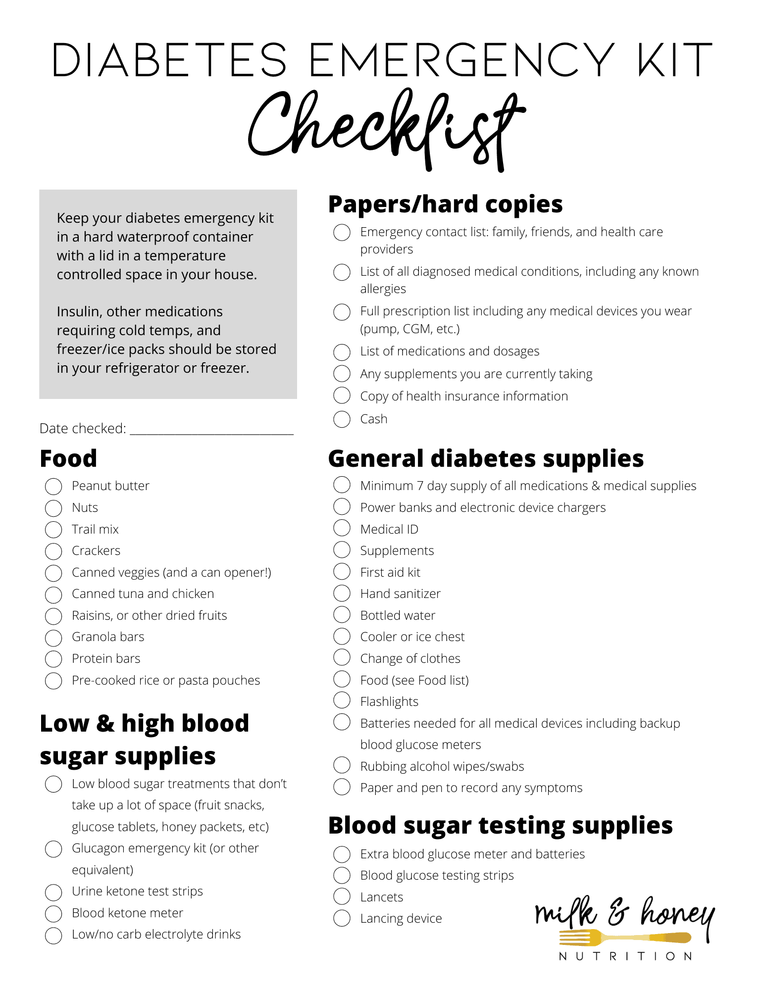 Emergency Kit Checklist for Kids and Families