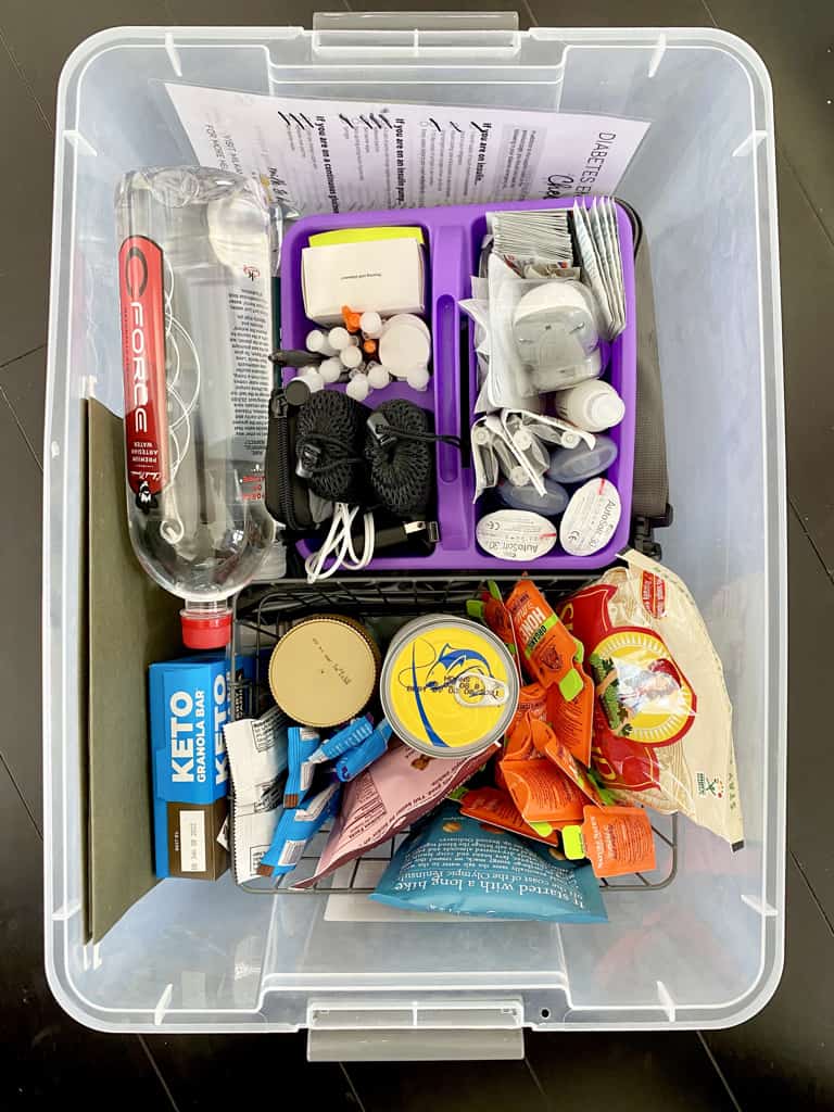 diabetes emergency kit inside