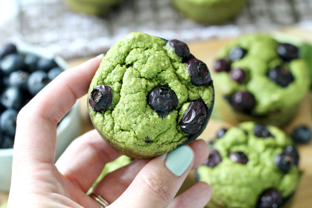 green spinach muffins