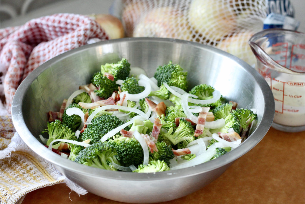 raw broccoli for low carb broccoli ranch salad