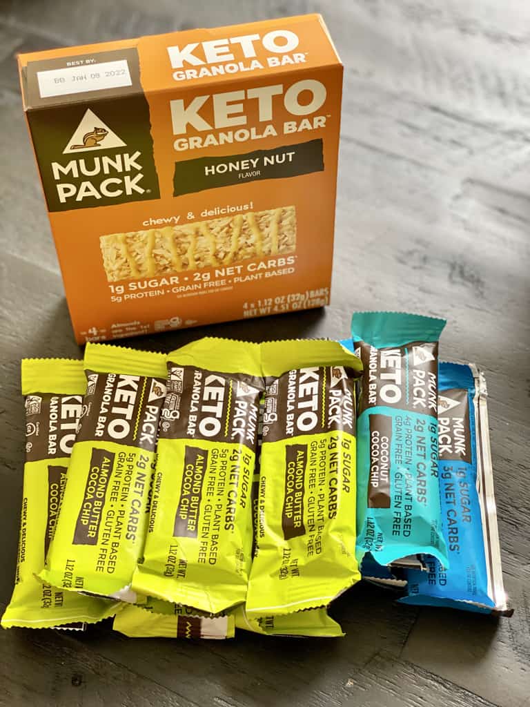 munkpack keto granola bars