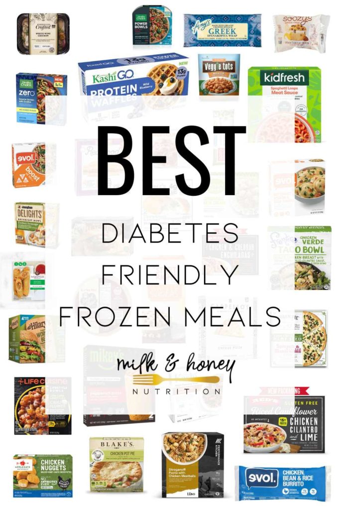 diabetes friendly frozen meals graphic cover 1 | Milk & Honey Nutrition best diabetes-friendly frozen meals