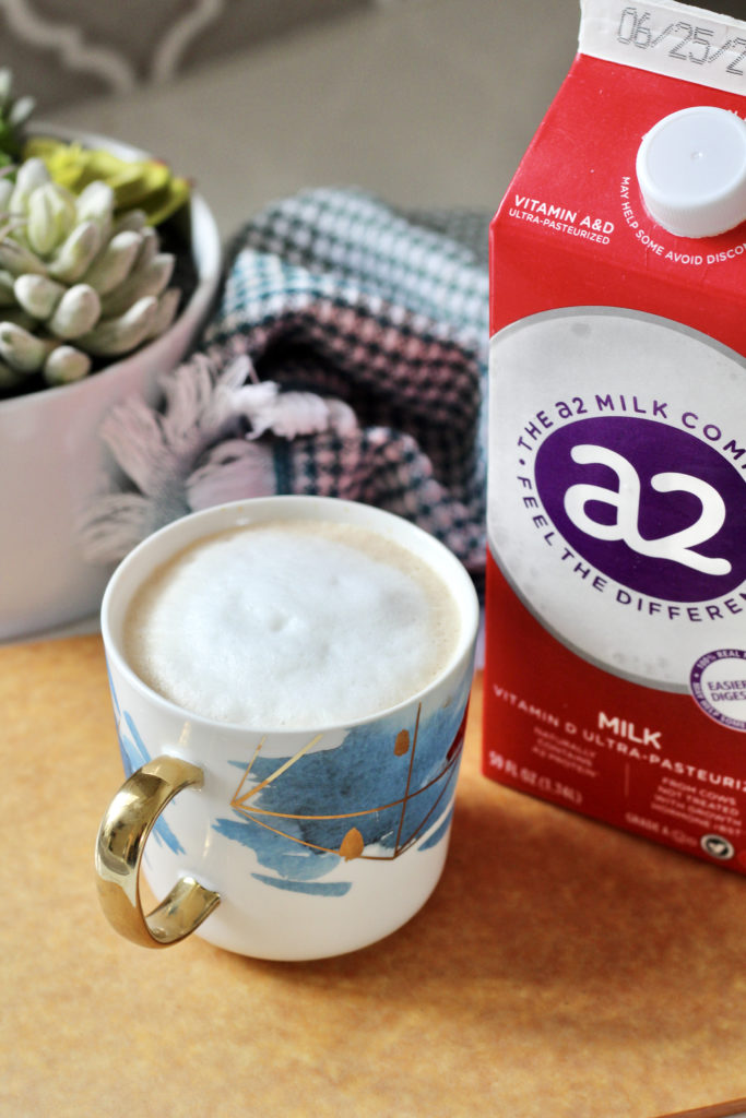 latte made with whole a2 milk for diabetes