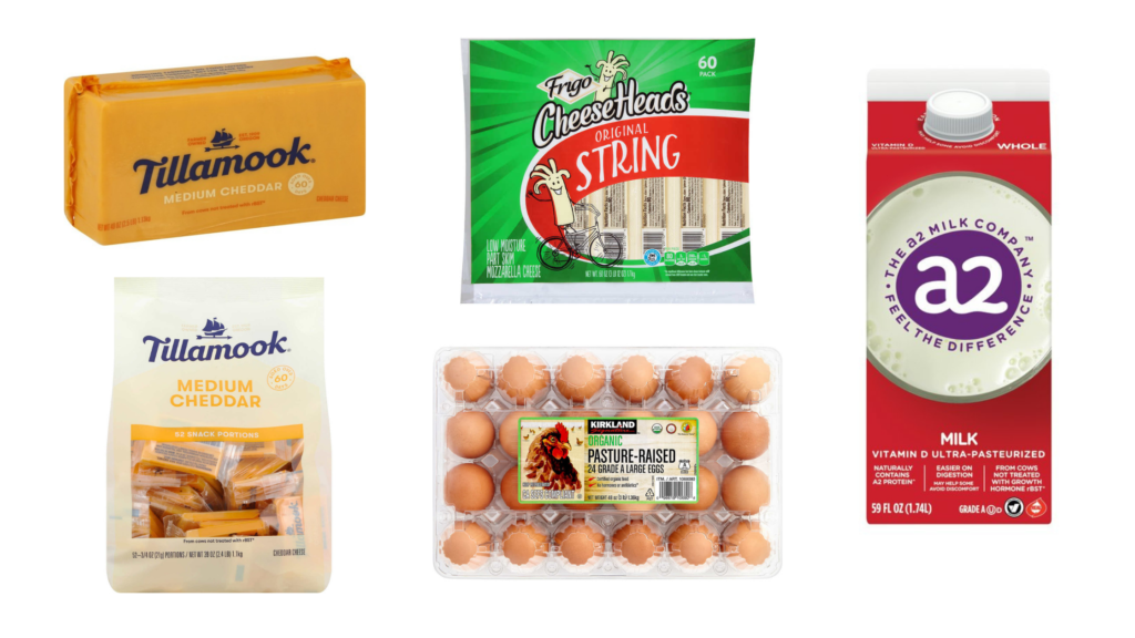 costco shopping list tillamook cheddar frigo sting cheese costco organic eggs a2 milk