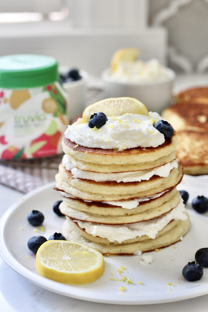 lemon ricotta pancakes with truvia