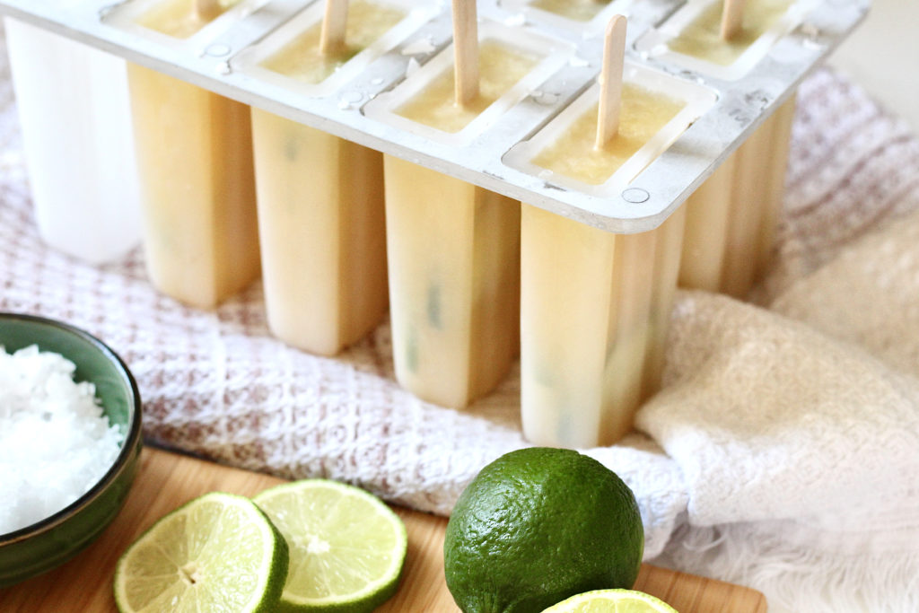 margarita popsicles low sugar