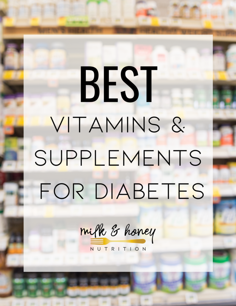 best vitamins for diabetes graphic