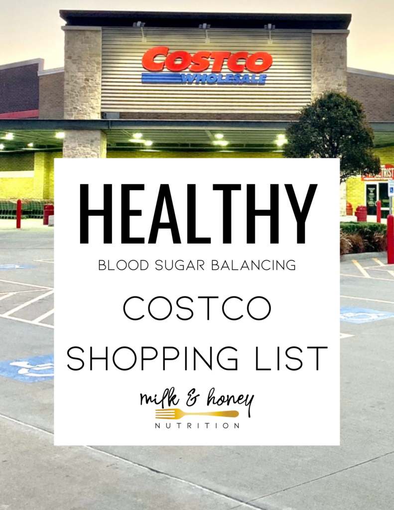 costco shopping list cover (2) | Milk & Honey Nutrition costco shopping list dietitian