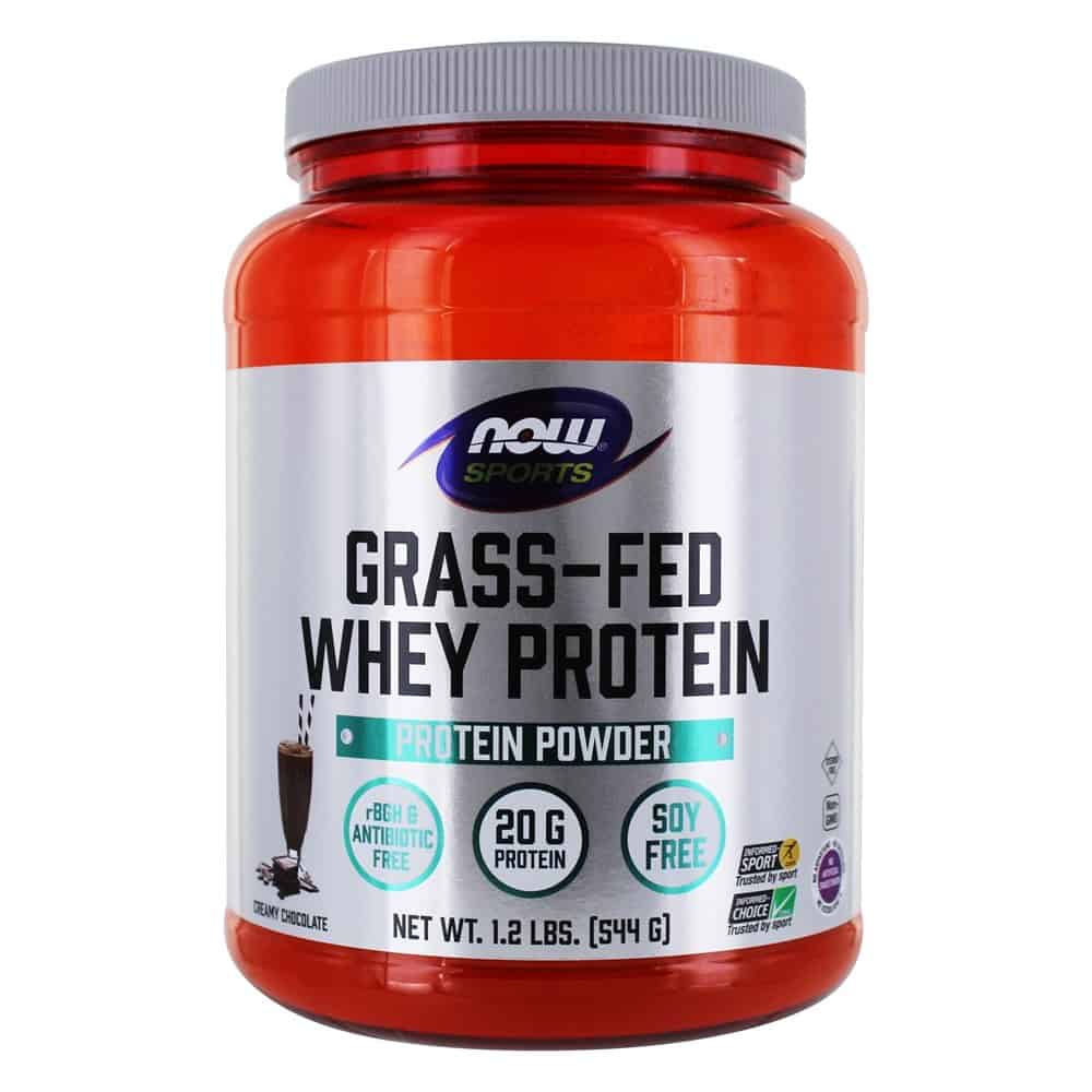 Now Sports Grass Fed Whey Protein Powder