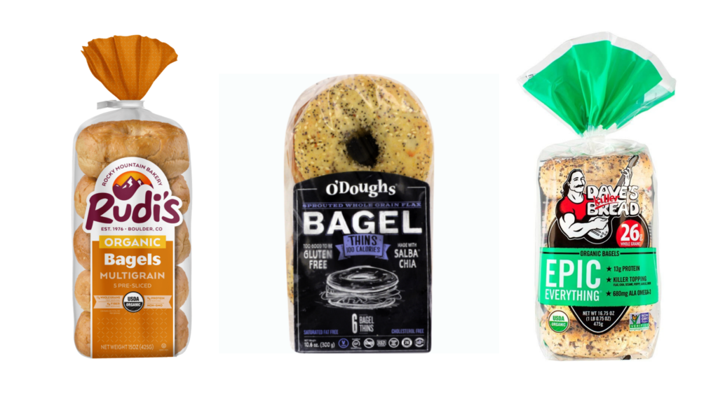 rudi's whole grain bagels odoughs bagel thins dave's killer bread bagels best bagels for diabetes