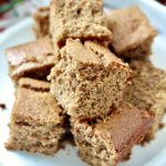 ginger bread loaf cake squares